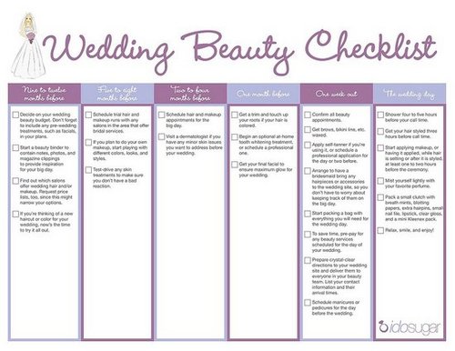 Download Your Wedding Beauty Checklist!
